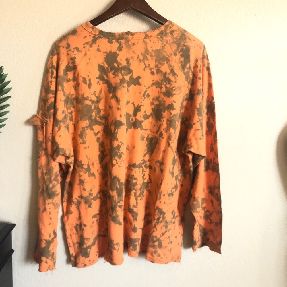 XCVI II Orange Tie Dye Sweater Shirt Top - Picture 4 of 6